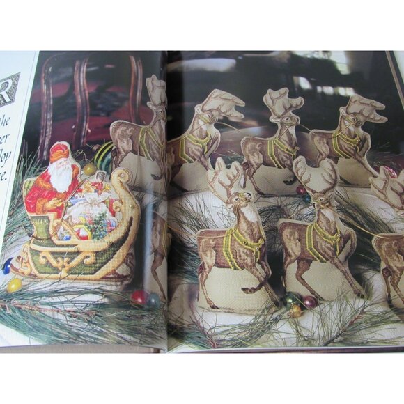 Book Counted Cross Stitch Christmas Patterns Christmas Stocking Ornaments - Picture 5 of 8